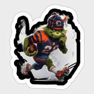 The Grinch Vs Cleveland Indians Logo: Iconic Battle Begins Sticker